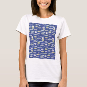 Unique Floral Pattern T-Shirt