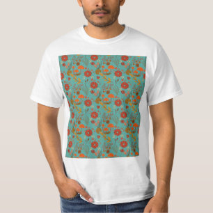 Unique Floral Pattern T-Shirt