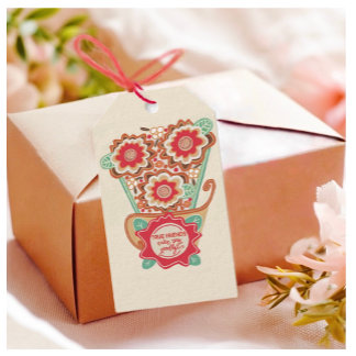 Unique FloralDesign Style Gift Tags