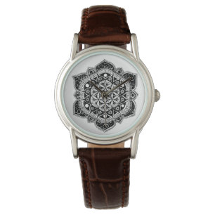 Unique Flower of life Mandala Watch
