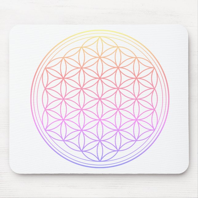 UNIQUE FLOWER OF LIFE MOUSE PADS  (Front)