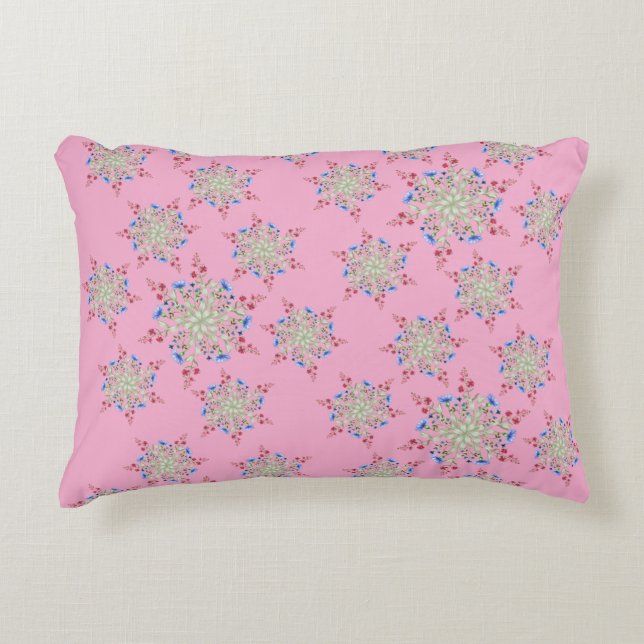 Unique Flower Pattern Designed Decorative Cushion (Front)