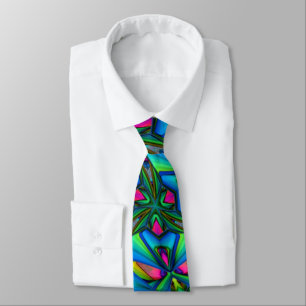 Unique Flower Pattern Tie