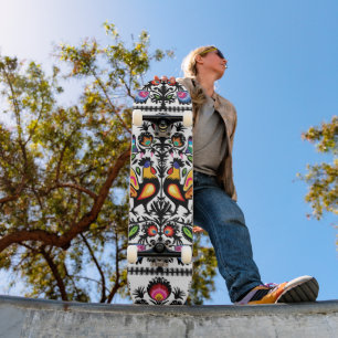 Unique folklore composition skateboard