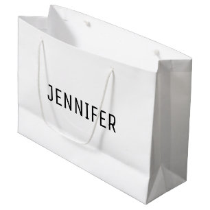 Unique Formal Look Large Gift Bag with Name