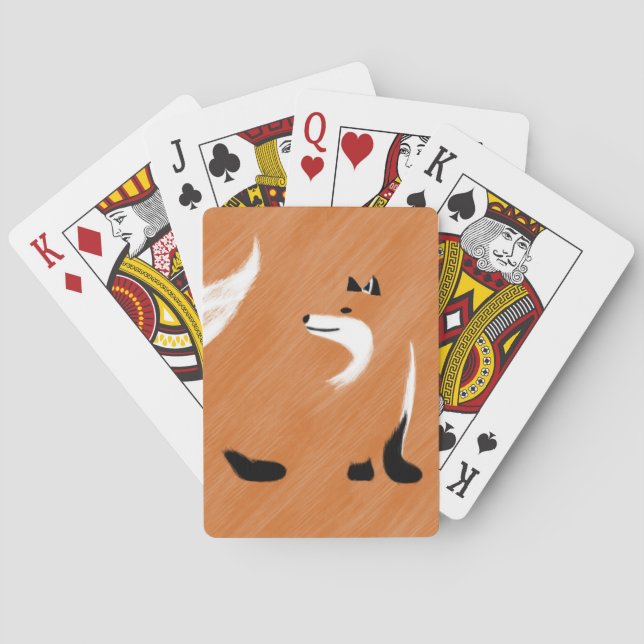 Unique Fox Design Playing Cards (Back)
