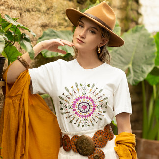 Unique From Original Pressed Floral by S. Frigui T-Shirt