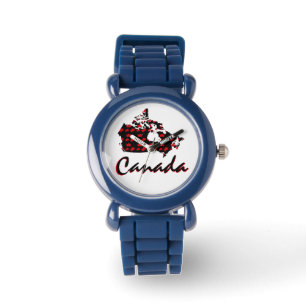 Unique fun Canadian red Maple Canada watch