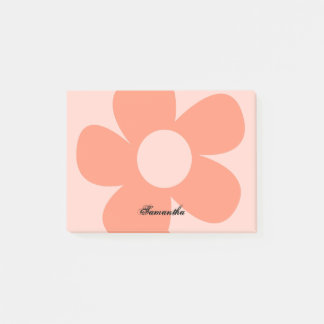 Unique Fun Cute Pink Y2k Flower Custom Post-it Notes