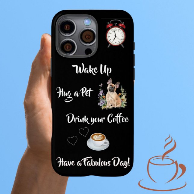 Unique Fun Dog and Coffee Lover iPhone Case (Creator Uploaded)