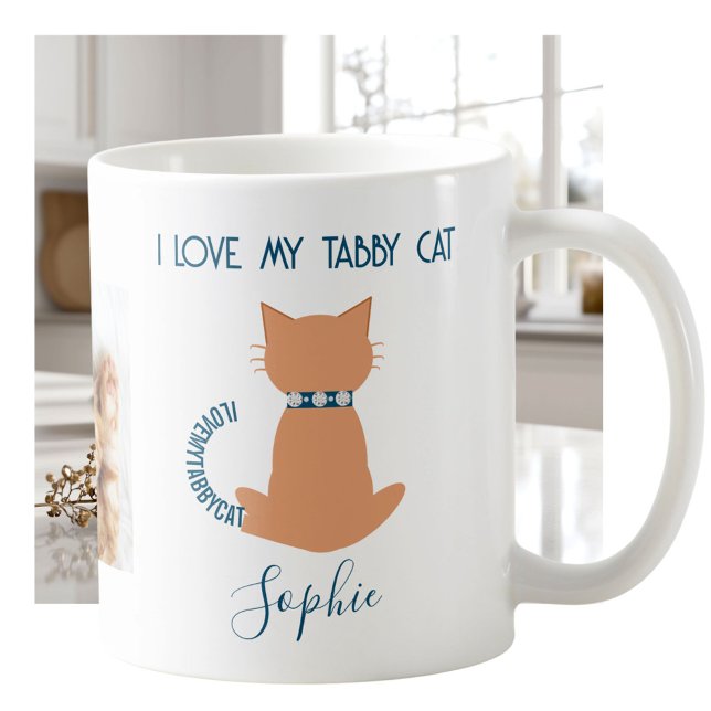 Unique Fun Love My Tabby Cat Mug (Creator Uploaded)