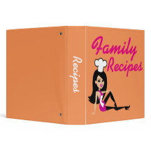 Unique Fun Retro Recipe Binder Customisable