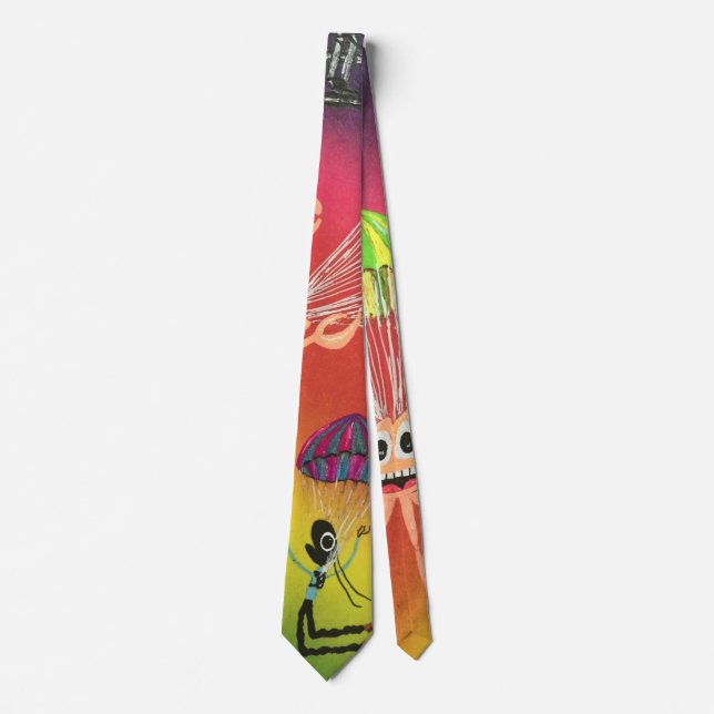 Unique, fun, sky diving tie (Front)