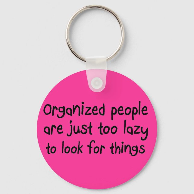 Unique funny birthday gifts humour quotes gift key ring (Front)