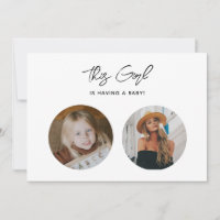 Unique Funny Elegant Old School Photo Baby Shower 