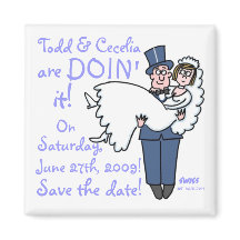 Unique Funny Groom Carries Bride Save The Date
