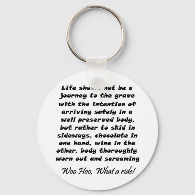 Unique funny over the hill birthday keychain gifts (Front)