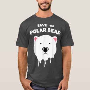Unique Funny Save the polar bear climate change aw T-Shirt
