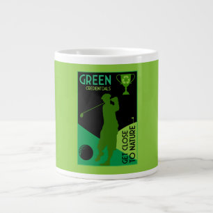 Unique Funny Vintage Golf Gift Large Coffee Mug