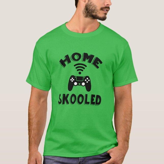 unique gaming parent - funny home school gamer dad T-Shirt (Front)