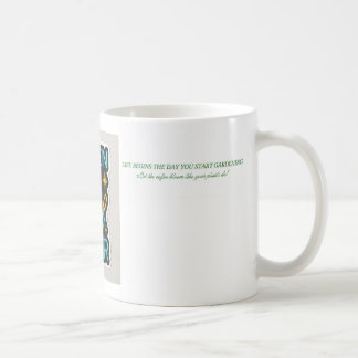 Unique Garden & Quote Coffee Cup. Coffee Mug