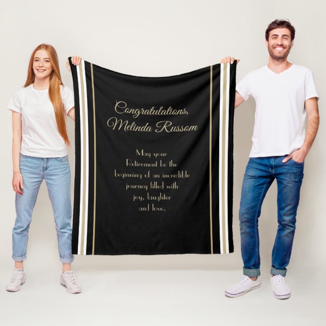 Unique gift! Custom Retirement blanket (In Situ)