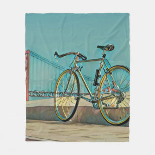 Unique gifts for bikers fleece blanket
