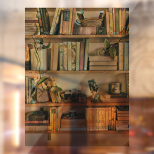 Unique gifts for book lovers window cling
