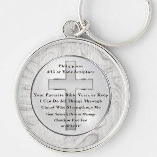 Unique, Gifts for Christian Men, Bible Verse Key Ring