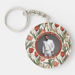 Unique Gifts For Girlfriend Photo Tulip Key Ring