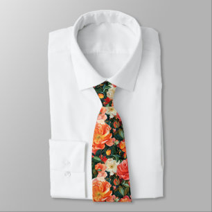 Unique Gifts For Guys Rose Floral Tie