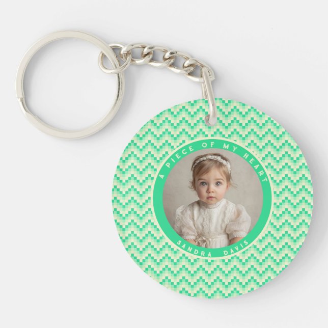 Unique Gifts For Him Stripe Pattern Key Ring (Front)