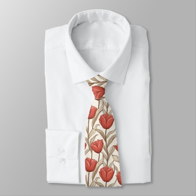 Unique Gifts For Husband Tulip Tie (Tied)