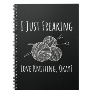 Unique Gifts For Knitters Knitting For Her Notebook