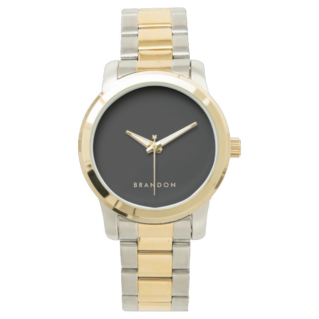 Unique Gifts For Men Oversized Two-Tone Watch (Front)