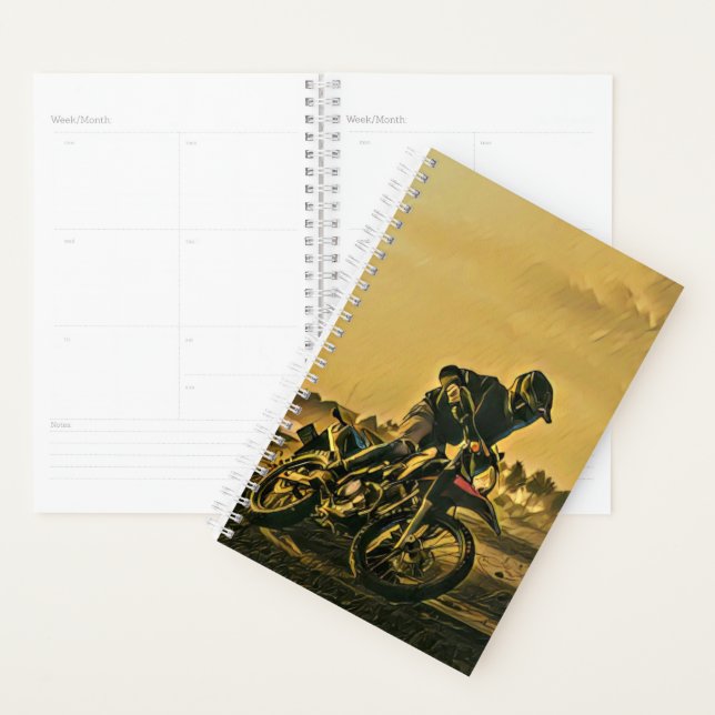 Unique gifts for motorcycle riders planner (Display)