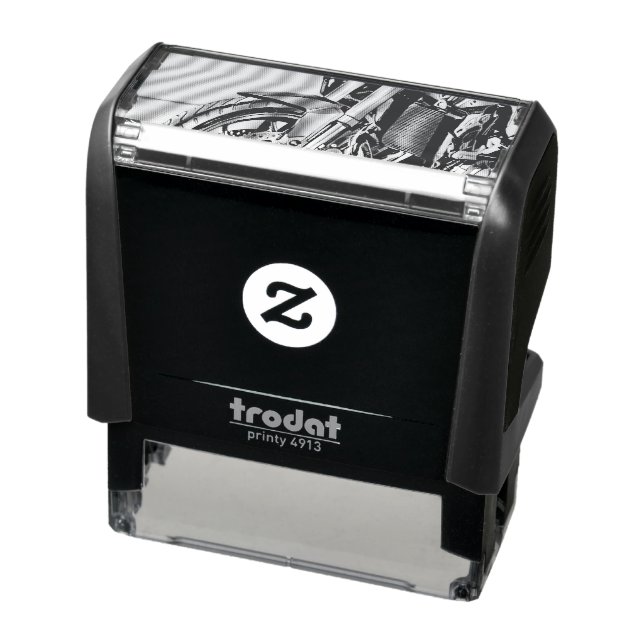 Unique gifts for motorcycle riders self-inking stamp (Product)