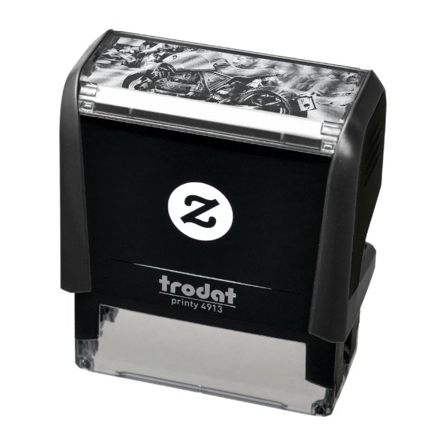 Unique gifts for motorcycle riders self-inking stamp (Product)