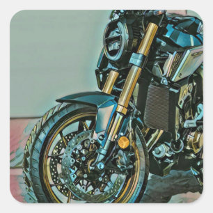 Unique gifts for motorcycle riders square sticker