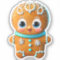 Unique Gingerbread Boy Cookie Cartoon Graphic
