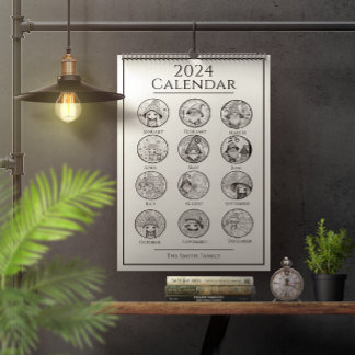 Unique Gnome Mandala Coloring  Calendar