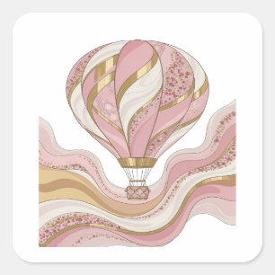 Unique Gold Abstract Craft Sticker