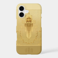 Unique Gold Art Deco Monogram