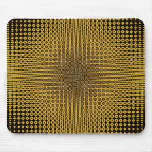 Unique Gold/Black Design Mouse Mat