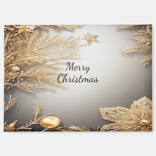 Unique Gold Decorative Holiday Magnet