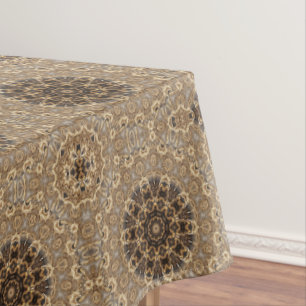 Unique Gold Decorative Holiday Tablecloth