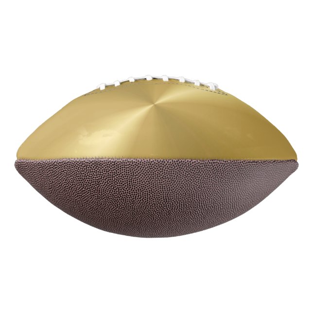 Unique Gold Metallic Football American Football (Rotated 90)