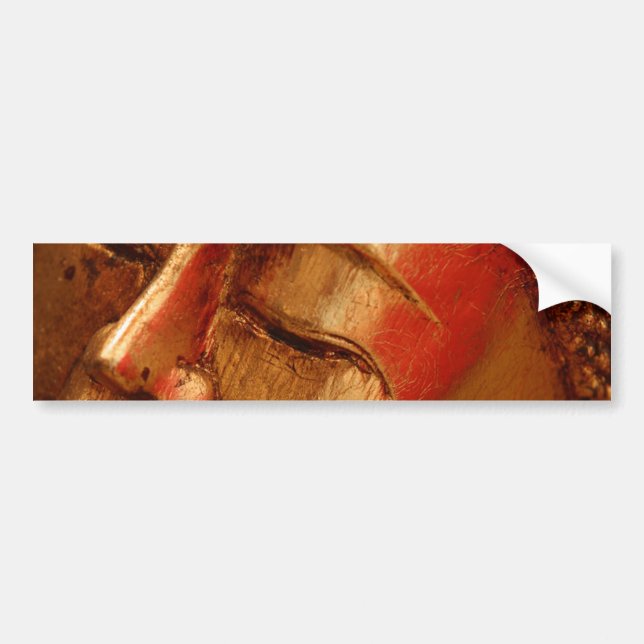 Unique Golden Buddha Designs Bumper Sticker (Front)