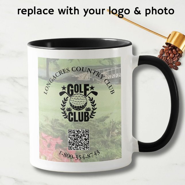 Unique Golf Club League Photo Logo QR Code     Mug (Creator Uploaded)