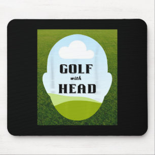 Unique Golf With Head Mouse Mat